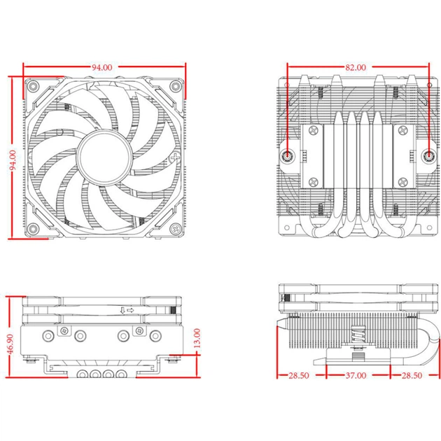 Кулер до процесора ID-Cooling IS-40-XT BLACK - picture 9