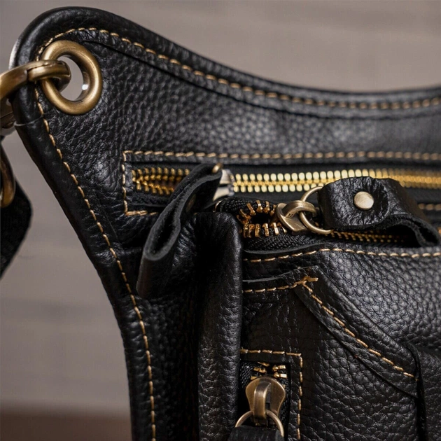 Сумка Vintage На пояс Чорна (14659) - зображення 10