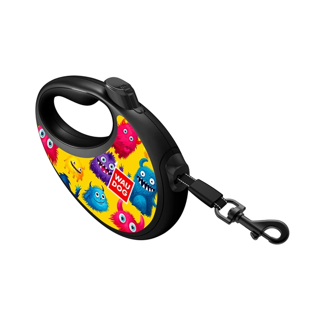 Повідець для собак WAUDOG R-leash з контейнером для пакетів "Мохнаті монстри", світловідбивна стрічка, M (256-4050) - picture 4