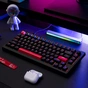 Клавіатура Lemokey Keychron X4 Red LED USB Black (X4-A1-UA) - зменшене зображення 2