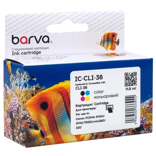 Картридж Barva Canon CLI-36 Color (1511B001) 250ст Color (IC-CLI-36) зображення 1