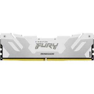 Модуль пам'яті для комп'ютера DDR5 16GB 6400 MHz Renegade White/Silver Kingston Fury (ex.HyperX) (KF564C32RW-16) зображення 1