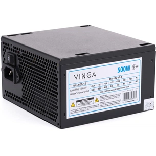 Блок живлення Vinga 500W ОЕМ (PSU-500-12) зображення 1