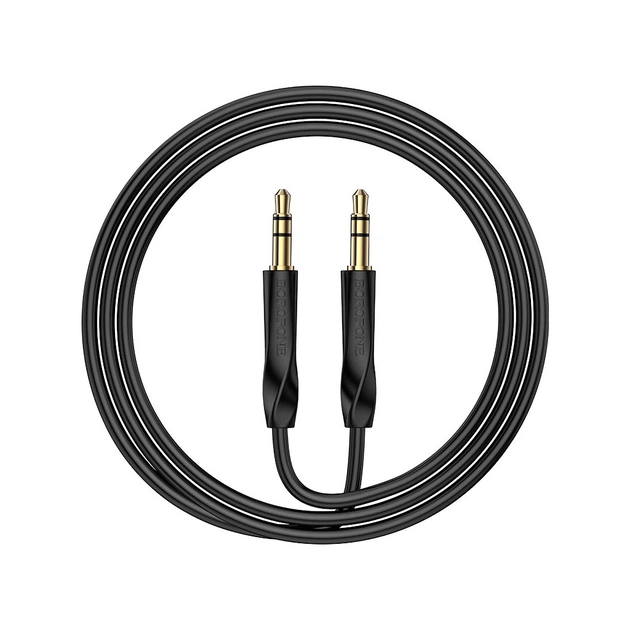 Кабель мультимедійний 3.5mm M to 3.5mm M 1.0m black BOROFONE (6974443389166) - picture 1