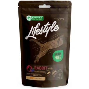 Ласощі для котів Nature's Protection Lifestyle Rabbit with blueberries 75 г (SNK46148) зображення 1