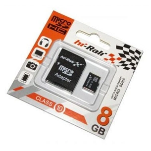 Карта пам'яті Hi-Rali 8GB microSD class10 (HI-8GBSDCL10-01) зображення 1