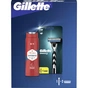 Набір косметики Gillette Станок для гоління Mach3 + 2 змінних леза + Гель для душу Old Spice 3-в-1 Whitewater 250 мл (8700216221047) - зменшене зображення 2