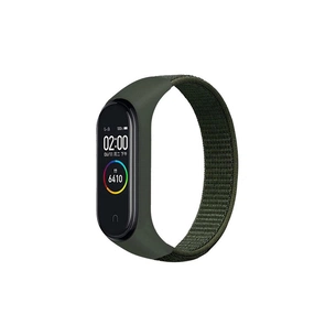 Ремінець до фітнес браслета BeCover Nylon Style для Xiaomi Mi Smart Band 5/6 Khaki (705424) зображення 1