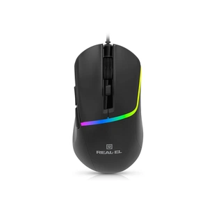 Мишка REAL-EL RM-530 USB Black (EL123200053) зображення 1