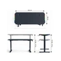 Комп'ютерний стіл GT Racer TY-1456 Black (TY-1456 (140x60x71-116) Black) - зменшене зображення 3