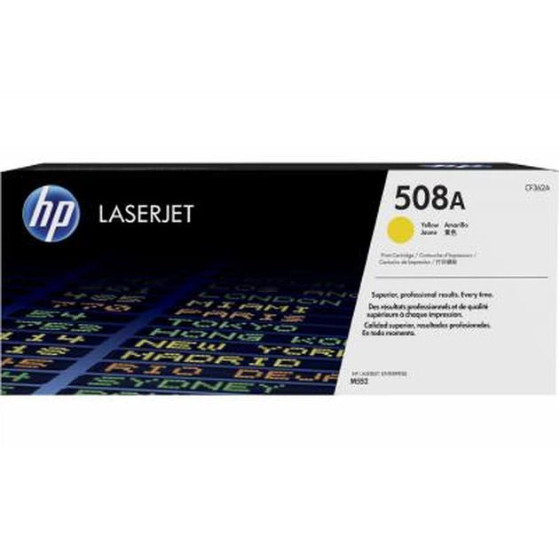 Картридж HP CLJ 508A Yellow M552dn/M553dn/n/x (CF362A) - изображение 1