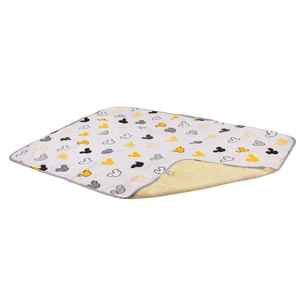 Пелюшки для малюків Еко Пупс Eco Cotton непромокаюча двостороння 65 х 90 см Ведмедики Мікі на білому (EPG10N-6590mmw) зображення 1