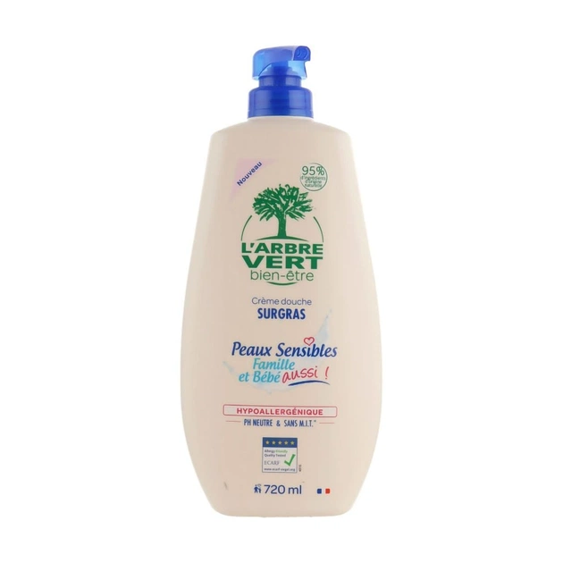 Гель для душа L'Arbre Vert Family & Baby Sensitive Shower Gel 720 мл (3450601100543) - изображение 1