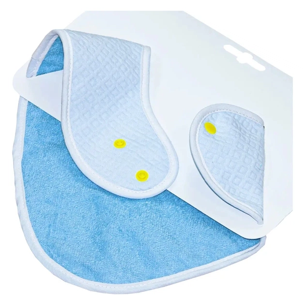 Слинявчик Еко Пупс Jersey Abso бандана 25x20 (блакитний) (WBBJA016) - picture 2