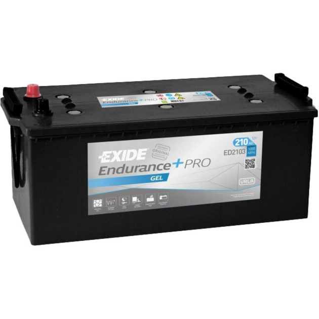 Акумулятор автомобільний EXIDE ENDURANCE+PRO GEL 210Ah бокова(+/-) (1030EN) (ED2103) - изображение 1