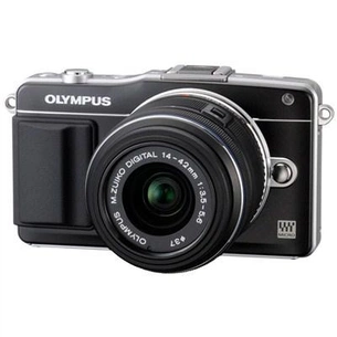 Цифровий фотоапарат Olympus PEN E-PM2 14-42 mm kit Flash Air black (V206021BE010) зображення 1