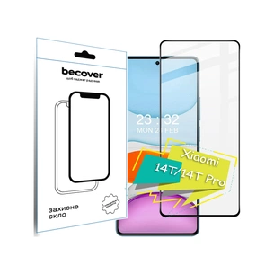 Скло захисне BeCover Xiaomi 14T/14T Pro Black (713322) зображення 1
