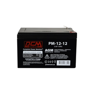 Батарея до ДБЖ Powercom 12В 12Ah (PM-12-12) зображення 1