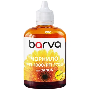 Чорнило Barva Canon PFI-1000/PFI-1700 100ml Y, pigment (C1700-977) зображення 1