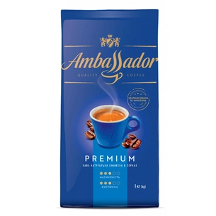 Кава Ambassador Premium В зернах 1 кг (8720254065083) изображение 1
