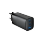 Зарядний пристрій Gembird USB-A + 2xType-C (PD18W + QC3.0 27W) black (TA-UC-PDQC65-01-BK) - зменшене зображення 3