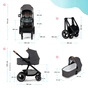 Коляска Kinderkraft 2 в 1 Everyday 2 Dark Gray Black Frame (KSEVER0BDGR20BS) (5902533918935) - зменшене зображення 12