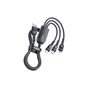 Дата кабель USB 2.0 AM to Lightning + Micro 5P + Type-C 1.2m 66W black Essager (EXCMTL-XJ01) - зменшене зображення 1