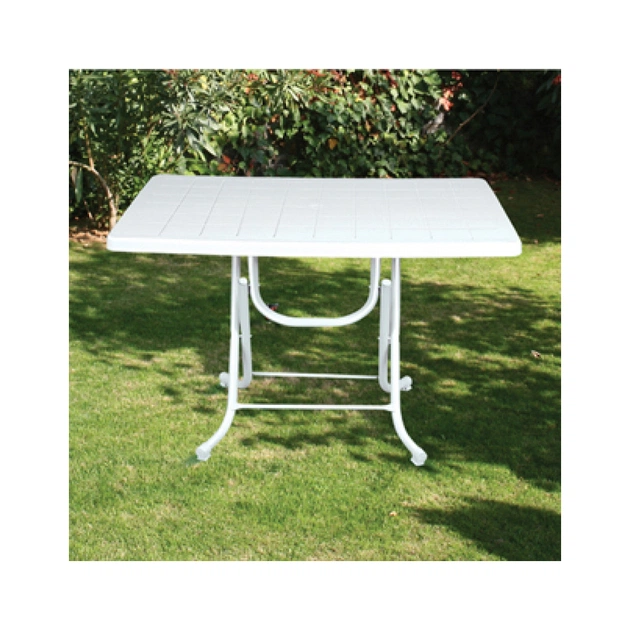 Стіл садовий Irak Plastik складаний 70х115 см білий (4598) - picture 4