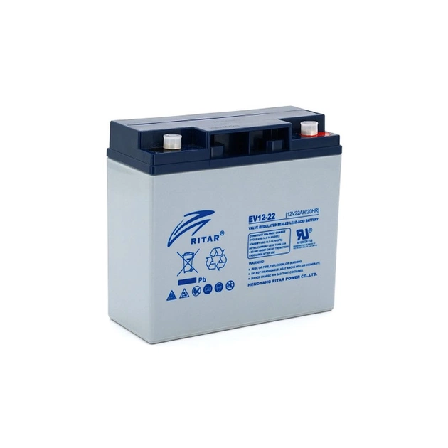 Батарея до ДБЖ Ritar EV12-22, 12V 22Ah (EV12-22) - изображение 1
