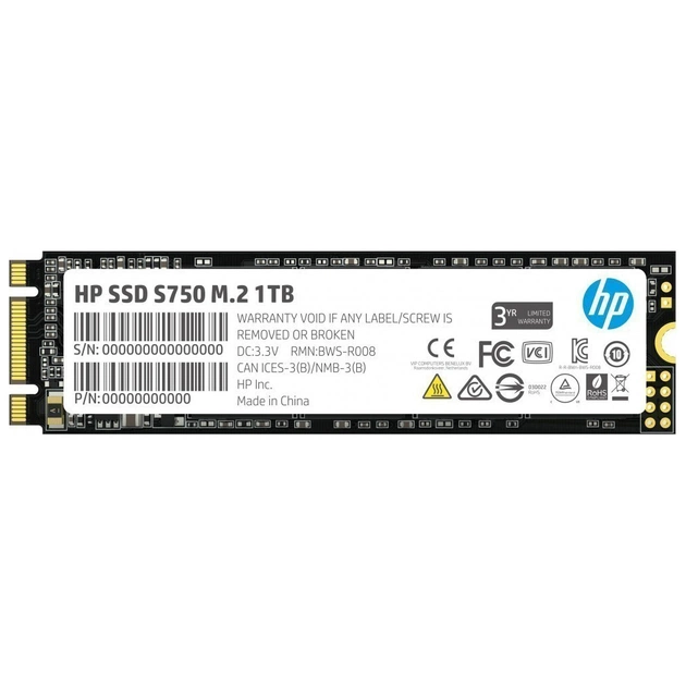 Накопитель SSD M.2 2280 1TB S750 HP (16L57AA) - изображение 1