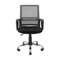 Офісне крісло Richman Джина Хром Піастра Сітка чорна + сіра (ADD0003117) - зменшене зображення 2