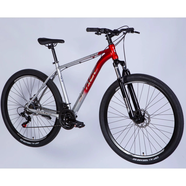 Велосипед Space 29" PHAETON DD FR рама-20" AL 2026 сріблясто-червоний (OPS-SP-29-187) - изображение 2