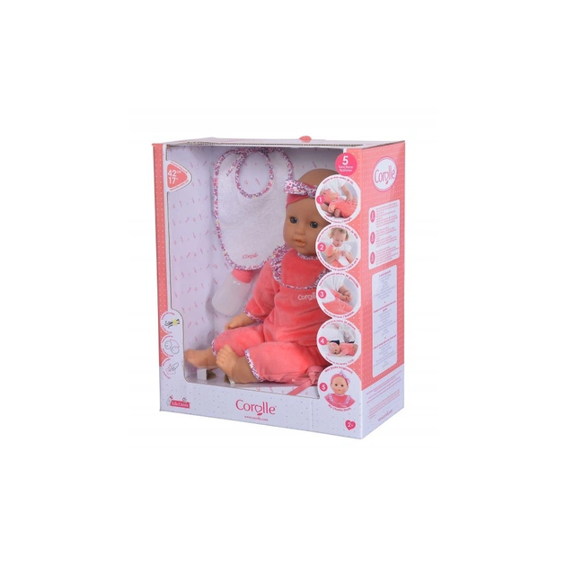 Пупс Corolle Ліла з ароматом ванілі 5 функцій 3 аксесуари 42 см (9000150060) - picture 8