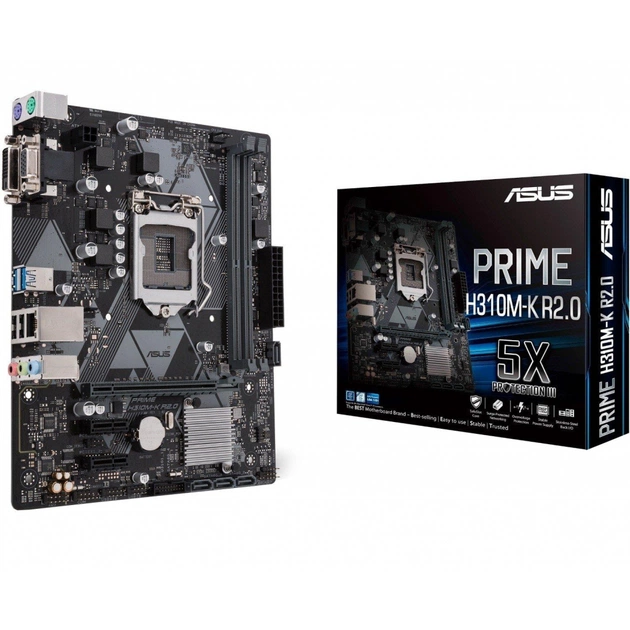 Материнська плата ASUS PRIME H310M-K R2.0 - зображення 1