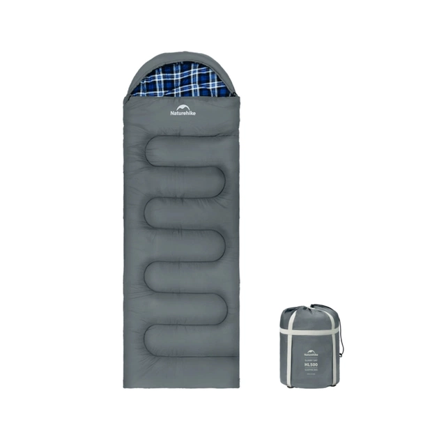 Спальний мішок Naturehike з капюшоном Clear Sky CNK2450WS042, сірий (6927595792049) - зображення 1