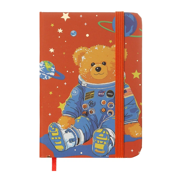 Книга записна ZiBi Bear A7 в клітинку тверда обкладинка на гумці 80 аркушів, помаранчева (ZB.117103) - зображення 1