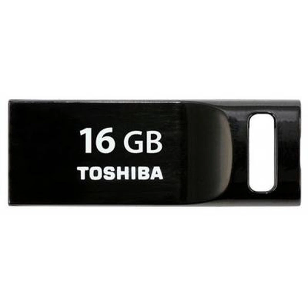 USB флеш накопичувач Toshiba 16GB Suruga Black USB 2.0 (THNU16SIPBLACK(BL5) - изображение 1