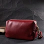 Сумка Vintage Жіноча з двома ременями з натуральної шкіри Бордова (22274) - зменшене зображення 9