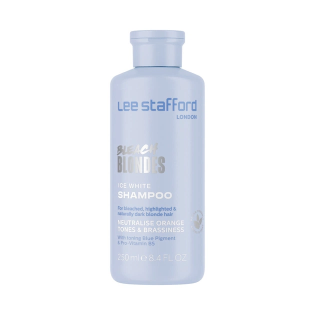 Шампунь Lee Stafford Bleach Blondes Ice White Toning Shampoo 250 мл (5060282705579) - изображение 1