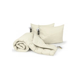 Ковдра MirSon Набір бавовняний №1710 Eco Light Creamy Ковдра 140х205 + под (2200002656245) зображення 1