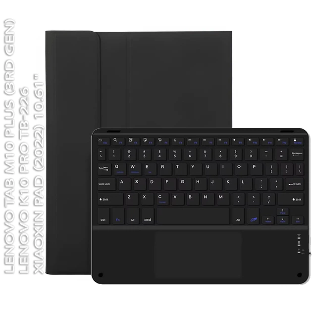 Чохол до планшета BeCover Keyboard+TouchPad Lenovo Tab M10 Plus TB-125F (3rd Gen)/K10 Pro TB-226/Xiaoxin Pad (2022) 10.61" (712390) - зображення 1