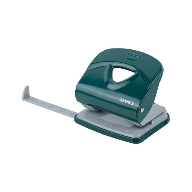 Діркопробивач Axent Exakt-2 металевий, 30арк, Earth colors зелений (3930-30-A) - picture 3