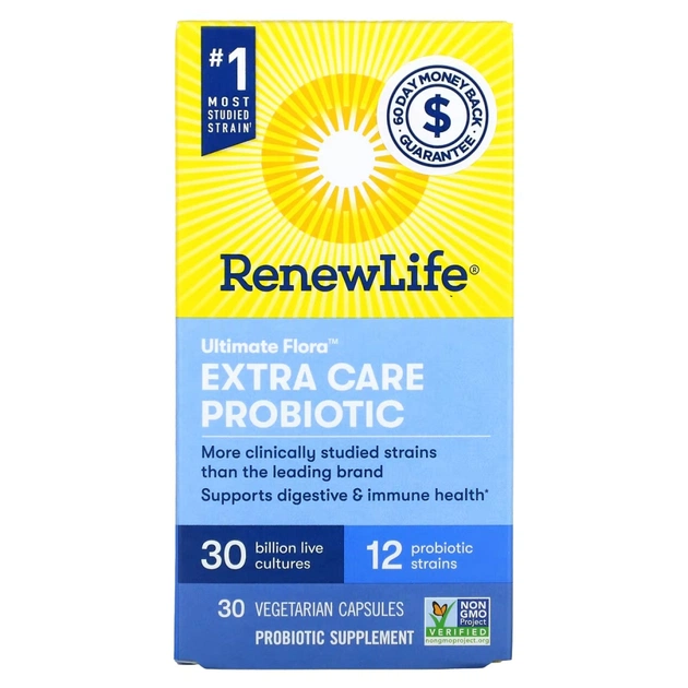 Пробіотики Renew Life 30 мільярдів КУО, Ultimate Flora Extra Care Probiotic (REN-15862) - зображення 1