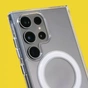 Чохол-накладка Wave Clear Case (PC+TPU) with Magnetic Ring для Samsung Galaxy S24 SM-S921 Transparent - зменшене зображення 3