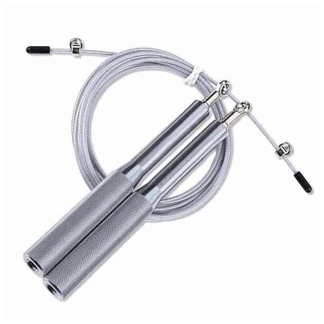 Скакалка PowerPlay 4207 швидкісна алюмінієва Срібна (PP_4207_Silver) - picture 3