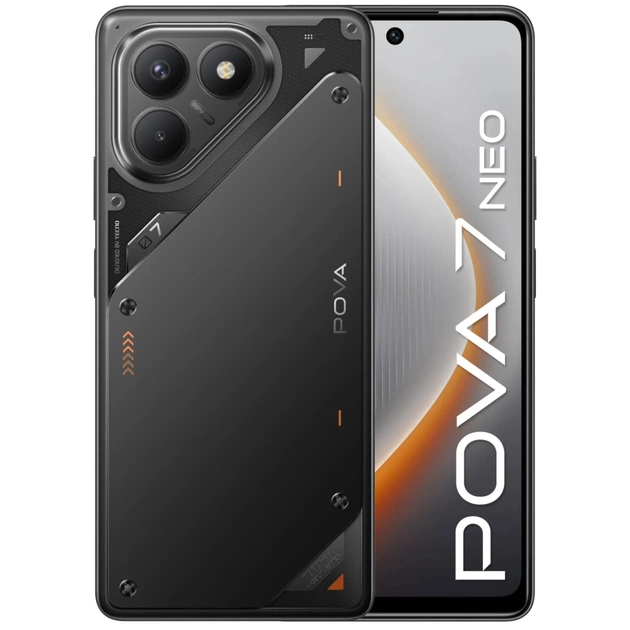 Мобільний телефон Tecno POVA 7 Neo 8/256Gb Geek Black (4894947086793 / 4894947084256) - зображення 1
