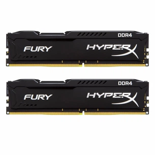 Модуль пам'яті для комп'ютера DDR4 8GB (2x4GB) 2133 MHz Fury Black Kingston Fury (ex.HyperX) (HX421C14FBK2/8) зображення 1