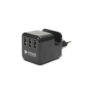 Зарядний пристрій PowerPlant W-360 3*USB/3.4A (DV00DV5065) зображення 1
