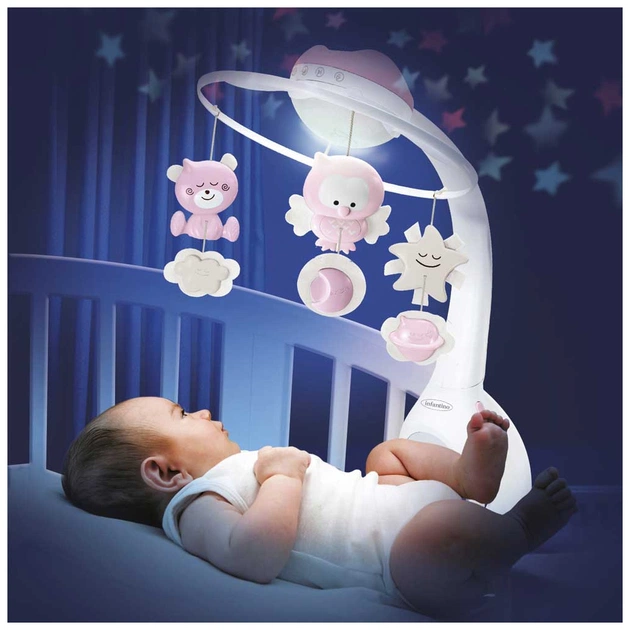 Мобіле Infantino 3 в 1 з проєктором Рожевий (004914I) - picture 4