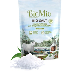 Сіль для посудомийних машин BioMio Bio-Salt без запаху 35 циклів/1 кг (4603014010728) зображення 1